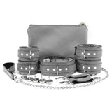 Bonn Ankle Wrist Cuffs Collar Chain Leash Set