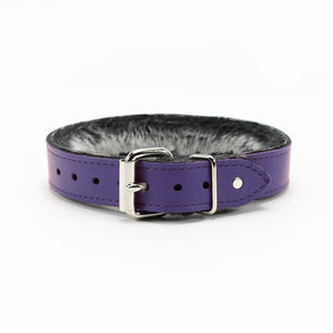 Kaytlyn Collar Handmade Leather Chinchilla Fur