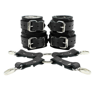 Bonn Lockable Regular Wrist Ankle Cuffs Restraining 4-Way Hogtie