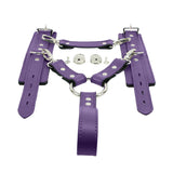 Atlanta Leather Wrist Cuffs and Restraining Durable Hogtie with a Handle