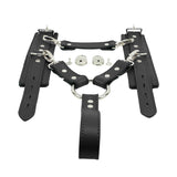 Atlanta Leather Wrist Cuffs and Restraining Durable Hogtie with a Handle