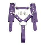 Atlanta Leather Wrist Cuffs and Restraining Durable Hogtie with a Handle