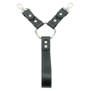 Madison Lockable Regular Wrist Strap Hogtie and Wrist Cuffs Soft Genuine Leather