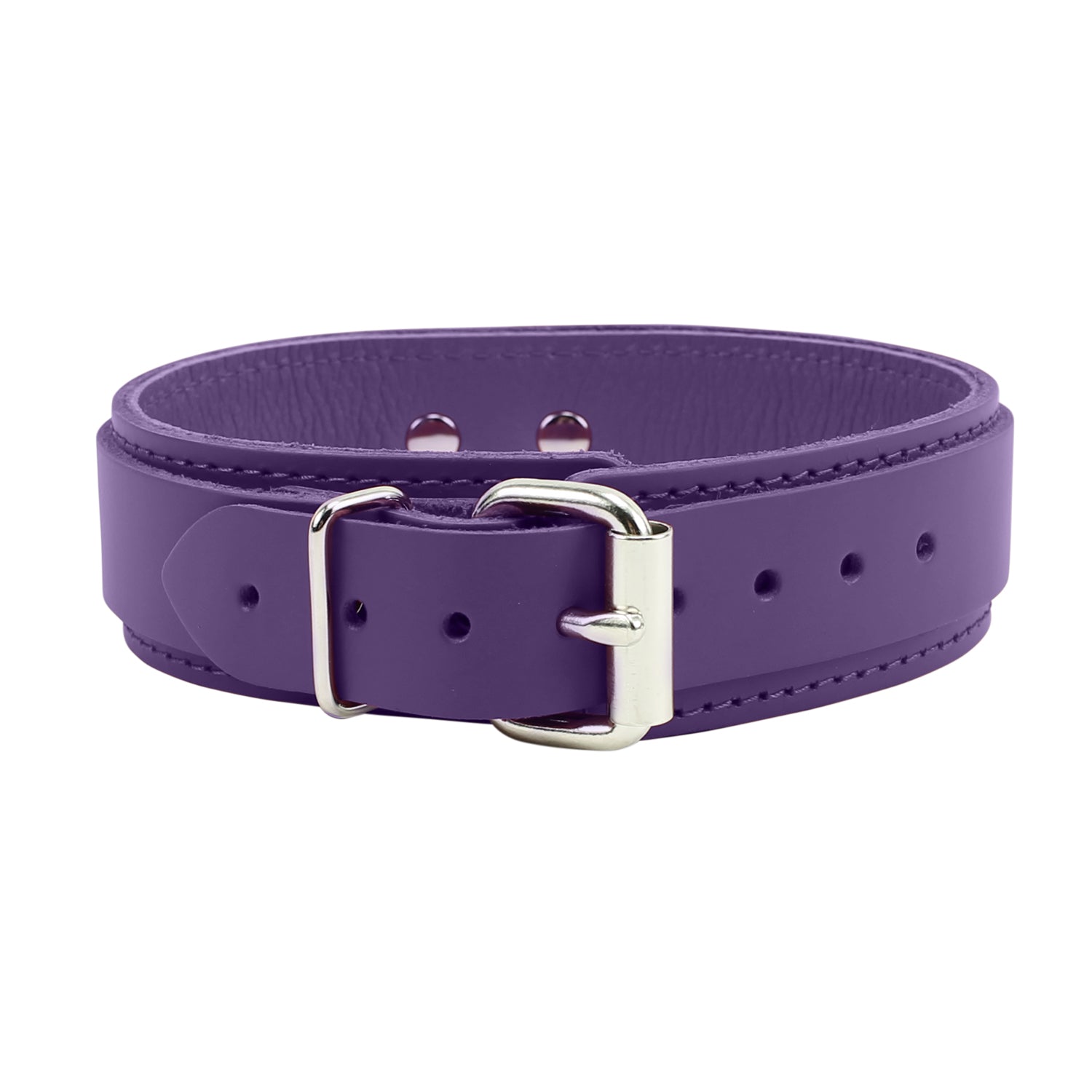 Atlanta V 1.5" Leather Lamb Lined Collar