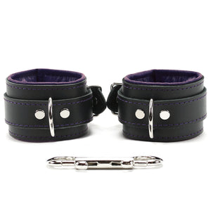 Madison Wrist and Ankle Lockable Cuffs Lambskin Leather Ultra Soft Restraints