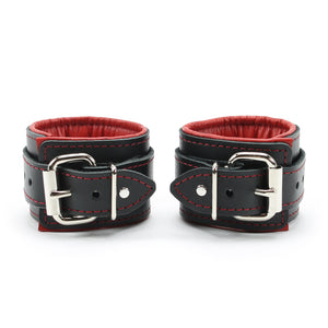 Madison Wrist and Ankle Lockable Cuffs Lambskin Leather Ultra Soft Restraints