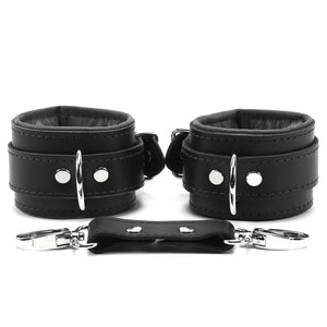 Madison Wrist and Ankle Lockable Cuffs Lambskin Leather Ultra Soft Restraints