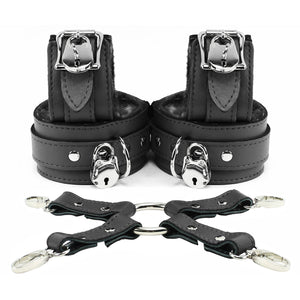 Bonn Lockable Regular Wrist Ankle Cuffs Restraining 4-Way Hogtie