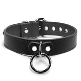 Premium Leather BDSM Submissive Collar - Handmade Kinky Bondage Neckwear | Maxim Collection