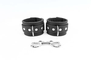 Handcrafted Latigo Leather Hogtie with Handcuffs and Chain Lead for BDSM Restraint | Atlas Collection