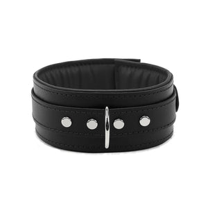 Lockable BDSM Collar Genuine Leather | Madison Collection