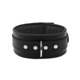 Lockable BDSM Collar Genuine Leather | Madison Collection