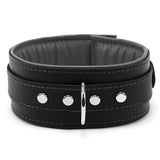 Lockable BDSM Collar Genuine Leather | Madison Collection