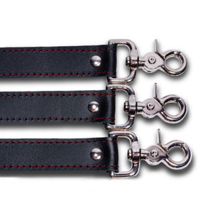 Madison Double Snap Leather BDSM Straps